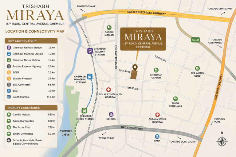 Trishabh Miraya Central Avenue Chembur location and connectivity