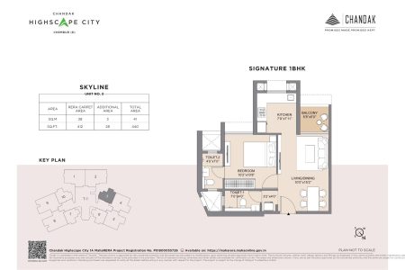 1 BHK layout plan chandak chembur