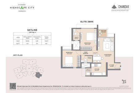 2 BHK layout plan mount chandak chembur