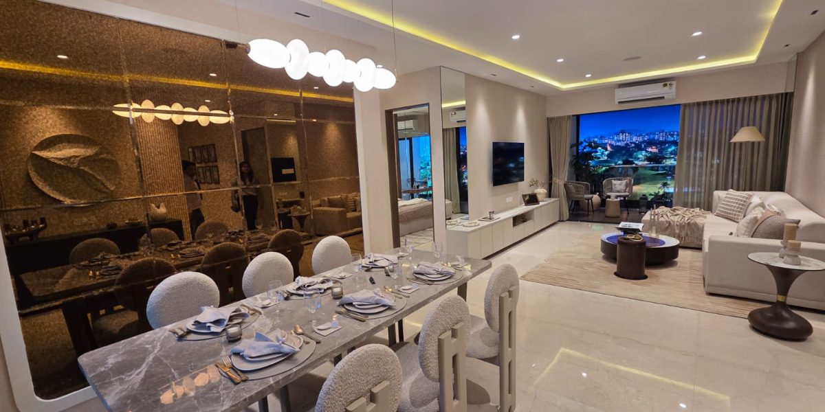 crest golfshire sample flat living