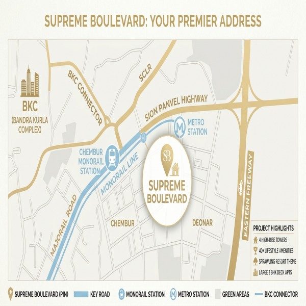 supreme boulevard location map
