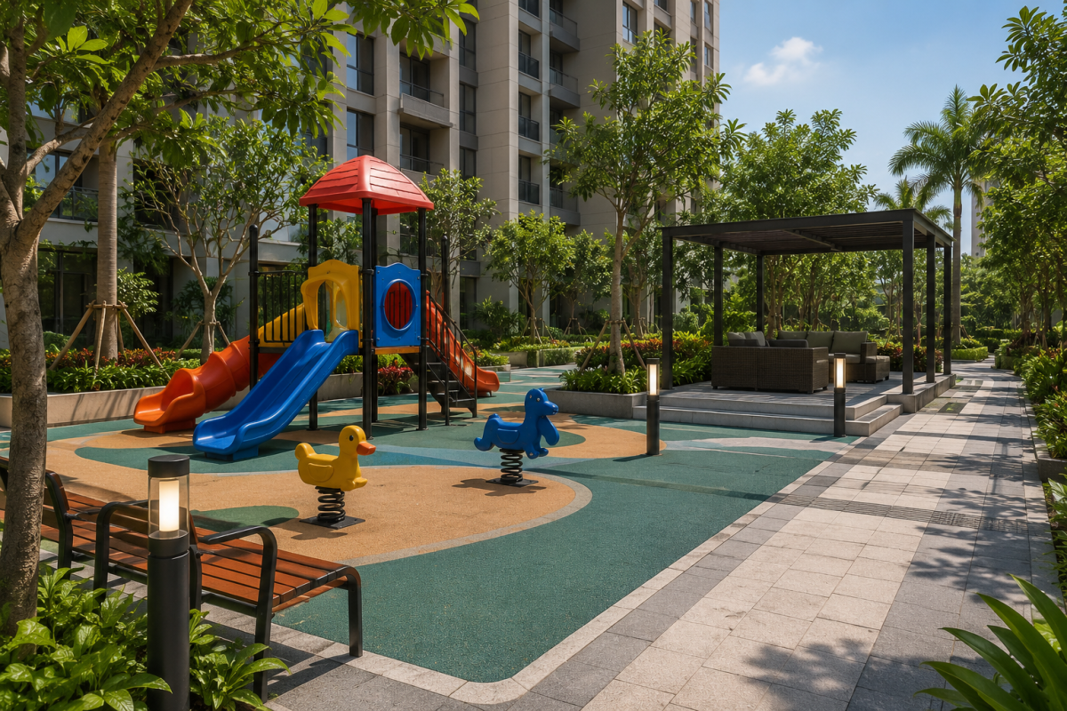 Kids play area at Swastik Legacy Chembur